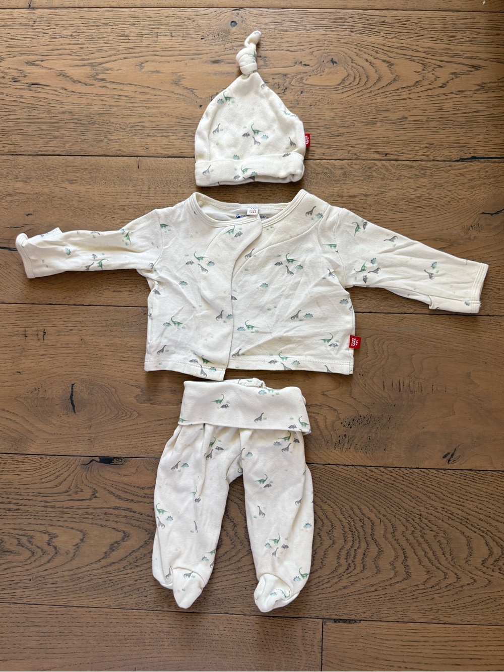 Magnetic Me Newborn Take Me Home Set Dinosaur 3-Piece Organic Cotton